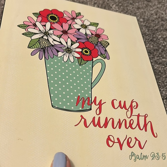 Vintage Flower Bible Verse Hanging - Picture 3 of 8